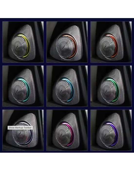 Mercedes E Serisi W213 Uyumlu 3D Tweeter Ambiyans - 64 Renk