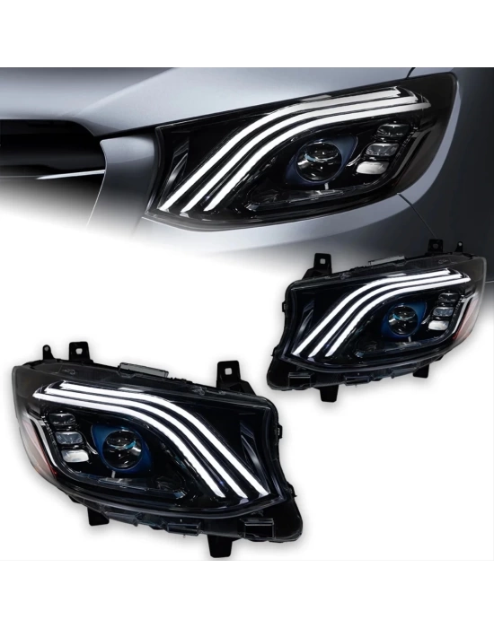 Mercedes Sprinter W907 2018+ Uyumlu Maybach Model LED Far Set