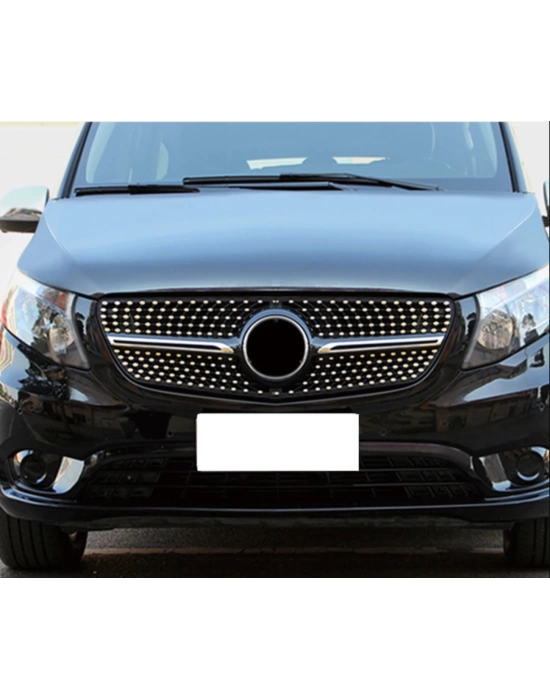 Mercedes Vito W447 Uyumlu Diamond Panjur - Siyah