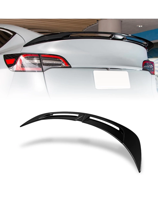 Tesla Model Y Uyumlu Turbo Spoiler - Piano Black