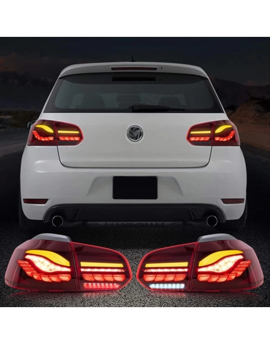 Volkswagen Golf 6 Uyumlu Dragon LED Stop Set - Kırmızı