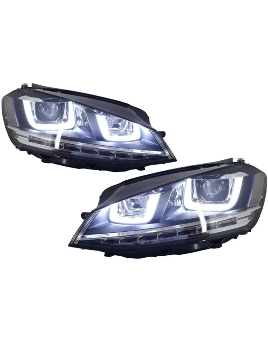 Volkswagen Golf 7 Uyumlu U LED Far - Silver