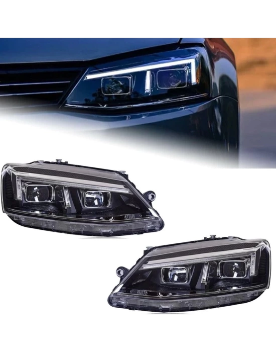Volkswagen Jetta 2015-2018 Uyumlu LED New Line Far Seti