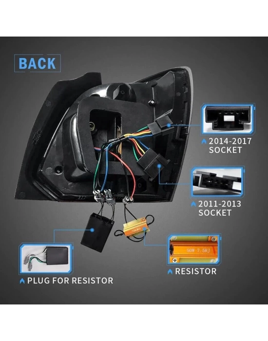 Volkswagen Polo 2010-2017 Uyumlu Q2 Design Stop Set