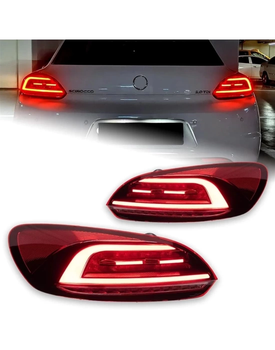 Volkswagen Scirocco 2009-2014 Uyumlu LED Stop Set (Halojen Farlı Araçlar ile Uyumlu)