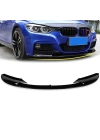 BMW 3 Serisi F30 2012-2018 Için Uyumlu M Sport Ön Lip - Piano Black (3 Parça)