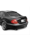 Mercedes W211 (2000-2008) E Serisi Için Uyumlu Cam Üstü Spoiler  - Piano Black (Parlak Siyah)