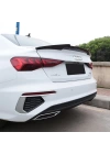 Audi A3 2021+ Sedan Uyumlu M4 Model Spoiler - Piano Black