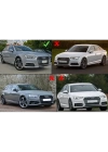 Audi A4 B9 Sedan 2016-2018 RS4 Dizayn Silver Mercekli Sis Kapağı