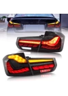 BMW 3 Serisi F30 Uyumlu Dragon GTS LED Stop Set - Smoke (Dinamik Animasyonlu)