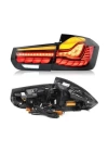 BMW 3 Serisi F30 Uyumlu Dragon GTS LED Stop Set - Smoke (Dinamik Animasyonlu)