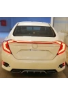 Honda Civc Fc5 2016-20201 Uyumlu LED Stop ve Spoiler Takımı (Kırmızı) - Hareketli Sinyalli Model