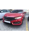 Honda Civic 2016-2020 Uyumlu Ön Lip - B Design (Tek Parça)