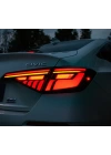Honda Civic 2022+ Uyumlu Modern Line LED Stop - Kırmızı Smoke/Transparan Smoke