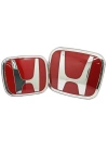 Honda Civic Fb6 Kırmızı Logo Seti Ön Arka Arma
