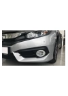 Honda Civic Fc5 2016-2021 Uyumlu Oval Sis Kaplaması - Silver (2 Adet)