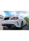 Mercedes CLA Serisi W117 2013-2015 Uyumlu CLA45 Difüzör ve Silver Egzoz Seti