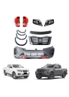 Nissan Navara 2015+ NP300 Uyumlu 2022 Facelift Body Kit (Halojen Farklı Model ile Uyumlu)