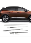 Peugeot 3008 2016-2019 Uyumlu Cam Çıtası - Krom