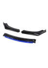 Universal 4 Parça Flaplı Model Ön Lip (Piano Black, Mavi)