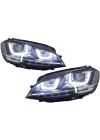 Volkswagen Golf 7 Uyumlu U LED Far - Silver