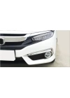 Honda Civic Fc5 2016-2019 Için Uyumlu Ön Sis Kasi Ve Halka Kaplamasi Nikelaj