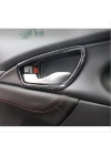 Honda Civic Fc5 2016-2020 Için Uyumlu Iç Kapi Kolu Çerçevesi Karbon Ince