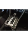 Honda Civic Fc5 2016-2020 Için Uyumlu Otomotik Vites Kaplama- Silver P-R-N-D-S-L