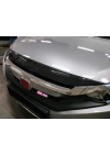 Honda Civic Fc5 2016-2020 Için Uyumlu Ön Panjur Ust Kaplama Karbon