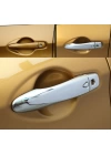Nissan Qashqai 2014-2020 Için Uyulu  Krom Kapi Kolu - Smart Key - Akilli Anahtar