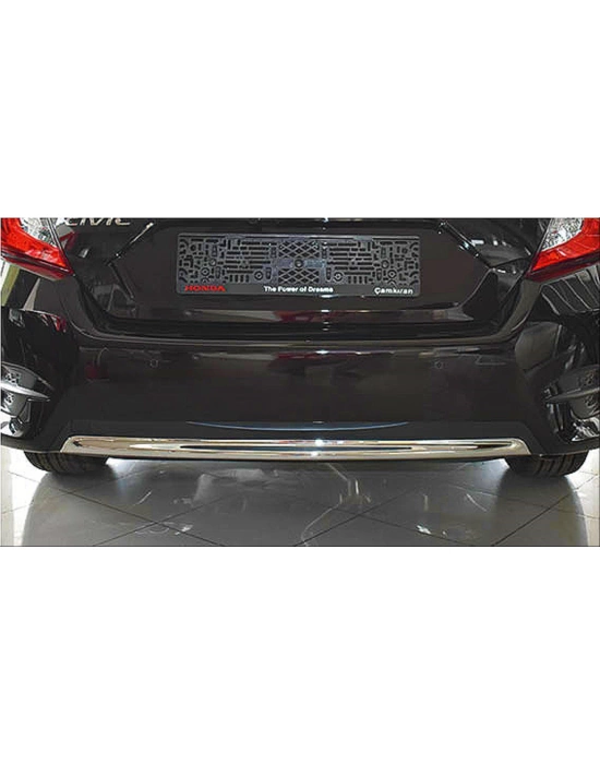 Honda Civic Fc5 2016-2020 Için Uyumlu Arka Tampon Alt Çita Nikelaj