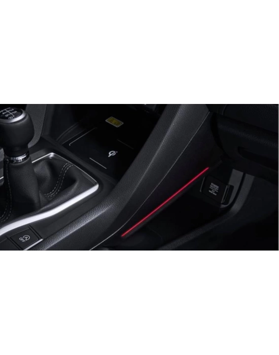 Honda Civic Fc5 2016-2020 Için Uyumlu Vites Konsol Aydinlatma - Kirmizi