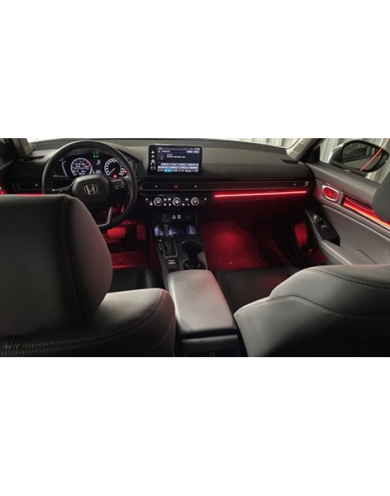 Honda Civic Fe1 2022+ İçi̇n Di̇nami̇k Ambi̇ans Aydinlatma Seti̇  (Apli̇kasyon Ve Dugme Kontrollü)