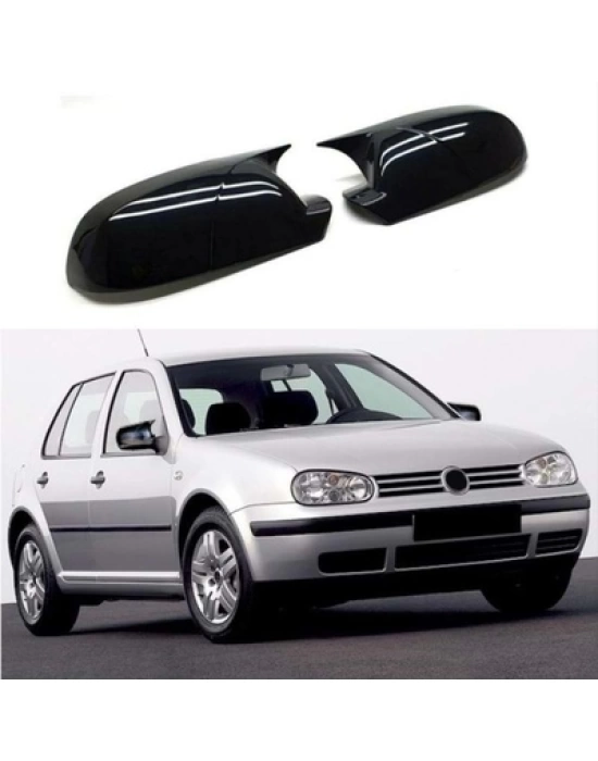 Volkswagen Golf 4 1997-2003 Için Uyumlu Yarasa Ayna Kapagi Piano Black