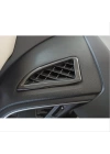 Honda Civic Fc5 2016-2020 Için Uyumlu Üst Hava Menfez Kaplama 2 Parça Piano Black