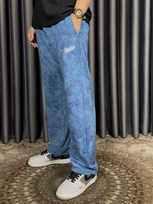 Yıkamalı 2 İplik Eşofman - Mavi