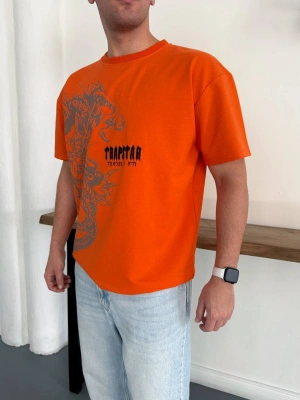 TSTAR OVERSİZE TSHİRT -TURUNCU