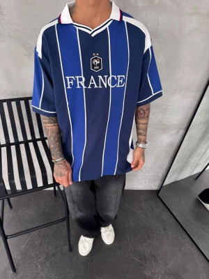 FRANSA POLO YAKA NAKIŞ DETAY OVERSİZE TSHİRT