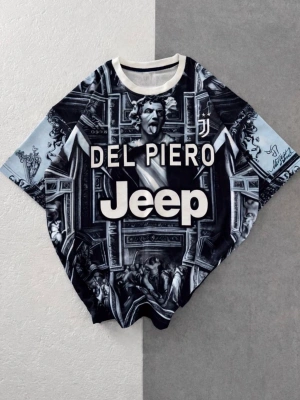 DEL PİERO BİSİKLET YAKA OVERSİZE TSHİRT
