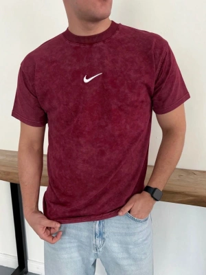 YIKAMALI NKE OVERSİZE TSHİRT -BORDO