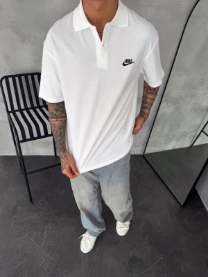 NKE NAKIŞ DETAY OVERSİZE POLO YAKA TSHİRT -BYZ