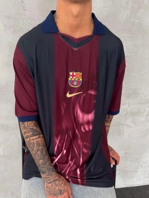 BARÇA RETRO POLO YAKA OVERSİZE TSHİRT