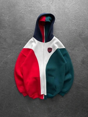 ARSENAL MASKELİ HIRKA 3 İPLİK KUMAŞ