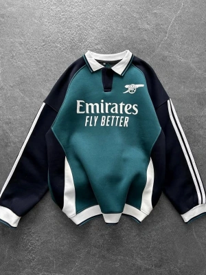 Arsenal Sweat 3 iplik kumaş oversize - yeşil