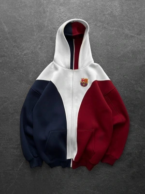 BARCELONA MASKELİ HIRKA 3 İPLİK KUMAŞ