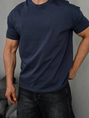 Basic Kollar Dar Kesim Tshirt - Antrasit