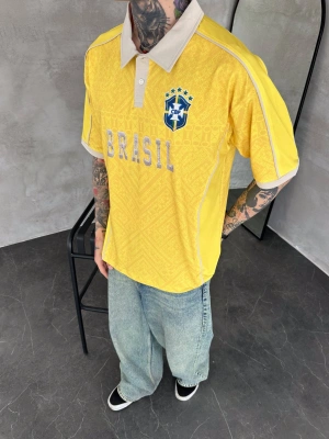BRASİL POLO YAKA OVERSİZE T-SHİRT