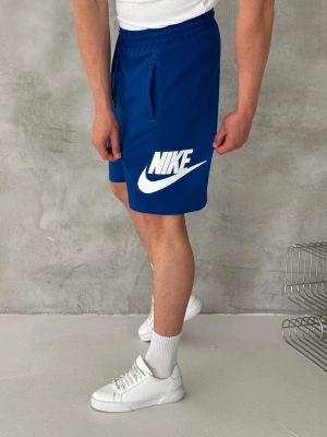 NKE BASKI DETAY 2 İPLİK ŞORT - MAVİ