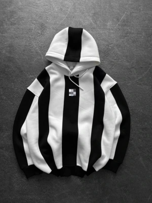 MORİNHO KAPİŞONLU OVERSİZE 3 İPLİK KUMAŞ SWEAT - BEYAZ