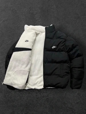 NKE ÇİFT TARAFLI PELUŞ MONT -SİYAH